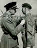 CSM Dent being presented with his Long Service and Good Conduct Medal in the 1950's