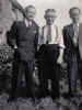 John Bernard Corless with his father and brother after the war
