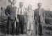 John Bernard Corless with his parents and brother after the war