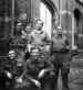 Members of the 16 Parachute Field Ambulance behind the St. Elizabeth Hospital