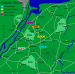 The positions of the 6th Airborne Division, on the 16th June