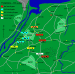 The positions of the 6th Airborne Division, on the 7th June