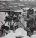 A German machine-gun post on the Atlantic Wall