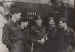 Men of 297 Squadron with the "first bottle" of wine to be liberated from France