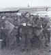 Paratroopers drinking tea and eating sandwiches in the hours before take-off