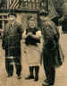 Major B. Hart with resistance leader M. Dupont and his wife in 1946